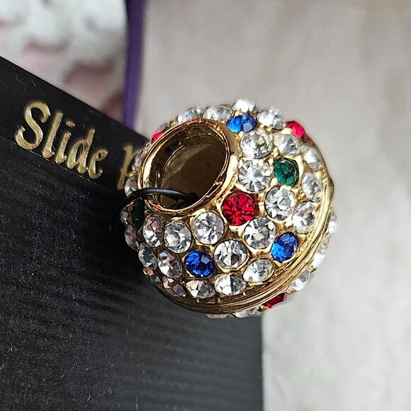 Multi- colored Slide Pendant for Necklace - Picture 2 of 5